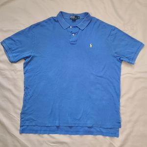 Polo Ralph Lauren Clasic Fit Blue Golf Polo Shirt Short Sleeve Adult Mens XL